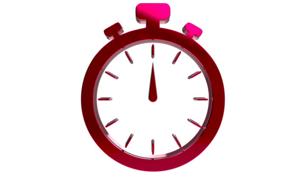stopwatch on transparent background