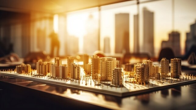 Business meetings about building. Generative AI