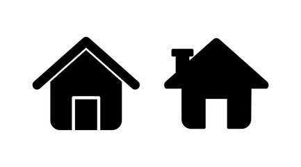 Home icon vector. House vector icon