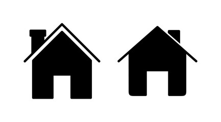 Home icon vector. House vector icon