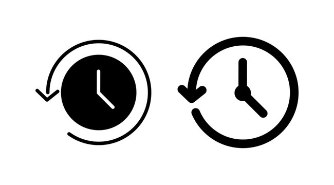 History icon vector. redo history icon
