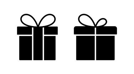 Gift icon vector. gift box icon. birthday gift