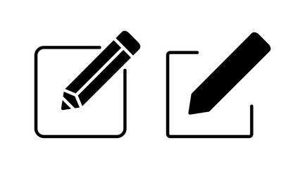 Edit icon vector. edit document sign and symbol. pencil