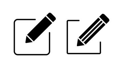 Edit icon vector. edit document sign and symbol. pencil