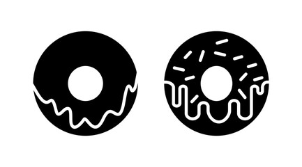 Fototapeta na wymiar Donut icon vector. doughnut icon. donut logo