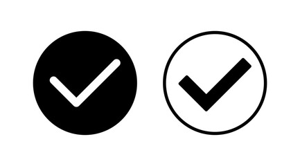 check icon vector. check mark icon. check list button icon.