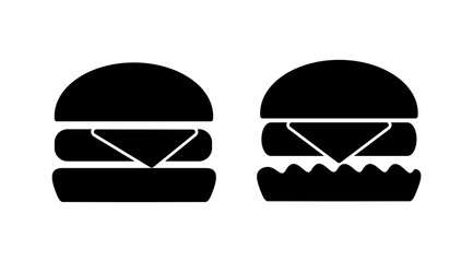 Burger icon vector. hamburger logo icon. fast food icon