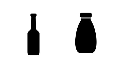 bottle icon vector. bottle icon in trendy flat design