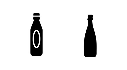 bottle icon vector. bottle icon in trendy flat design
