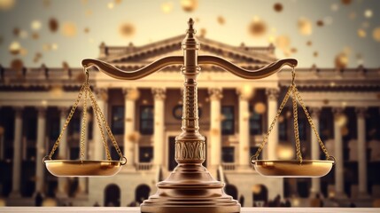 Obraz premium scales of justice