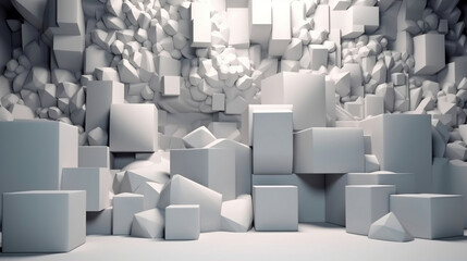 3D Abstract Background, Generative Ai