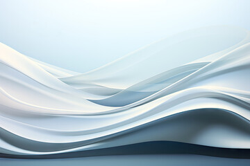 Fototapeta premium an abstract gradient white wave background. business background.