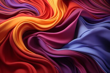 vibrant flowing cloth fabric background
