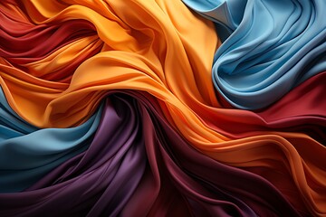 vibrant flowing cloth fabric background
