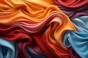 vibrant flowing cloth fabric background
