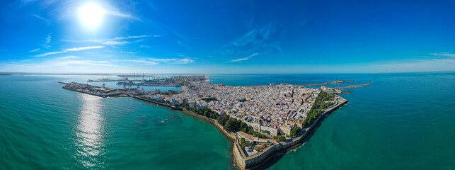 Aerial view of Cádiz in southern Spain  © Mike Workman