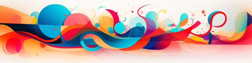 a colorful abstract background with a white background