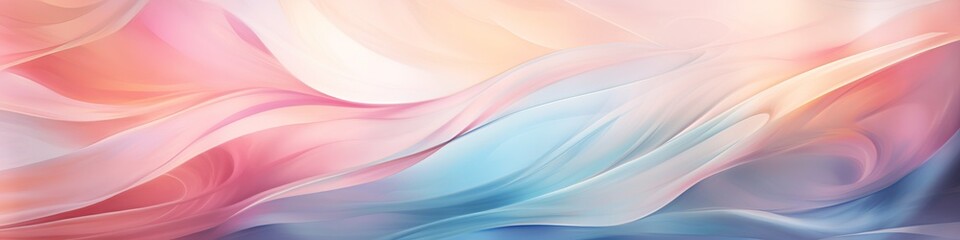 Fototapeta premium an abstract painting of a blue pink and white wave