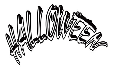HALLOWEENの文字の素材