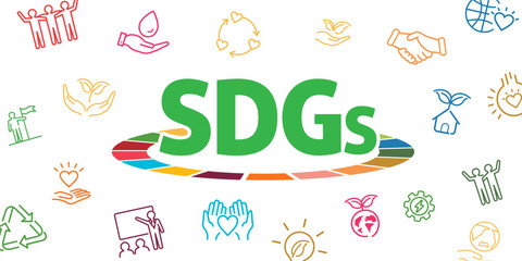 SDGs goals image illustration vector