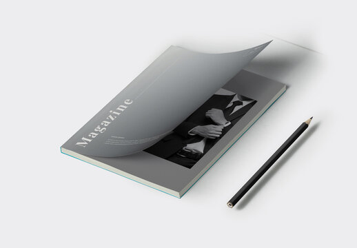 Black & White Magazine Template