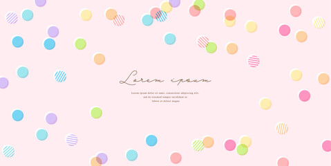 Colorful dots background in pastel colors