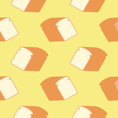 bread seamless pattern vector illustration
