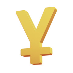 Gold Yen Symbol