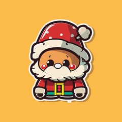 Christmas cute cartoon sticker
