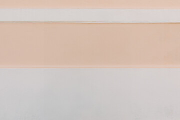 Pink wall with blank banner. Wall texture.