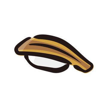 recommend clip art: Conger eel - Sushi Icon or Illustration. Color version of hand drawn lines.