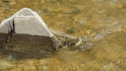 water flowing into the water