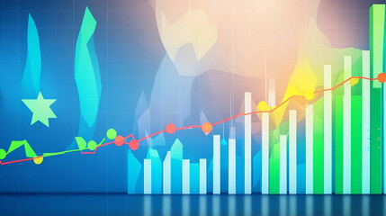 Coin stacks are growing with the business arrow of growth. Concept of business growth and investment.profit, development, and success. Growing money, finance, and investment. 