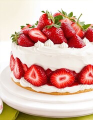 cheesecake with strawberries