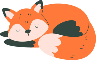 Sleeping Fox Animal