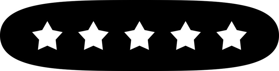rating star illustration. colored rating stars