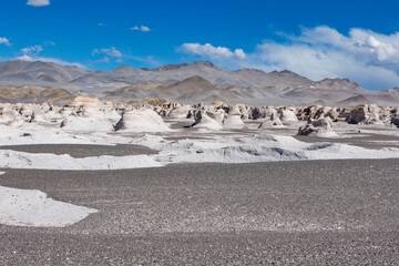 Campo de Piedra Pomez - a bizarre but beautiful landscape in the Argentinian highlands with a huge...