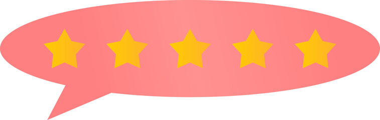 rating star illustration. colored rating stars