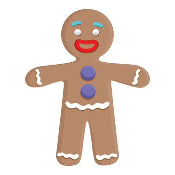 Vector image of a gingerbread man