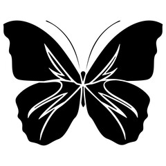 Butterfly icon vector. Insect illustration sign. Butterfly symbol or logo.