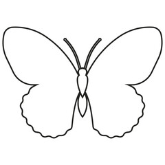 Butterfly icon vector. Insect illustration sign. Butterfly symbol or logo.