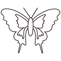 Butterfly icon vector. Insect illustration sign. Butterfly symbol or logo.