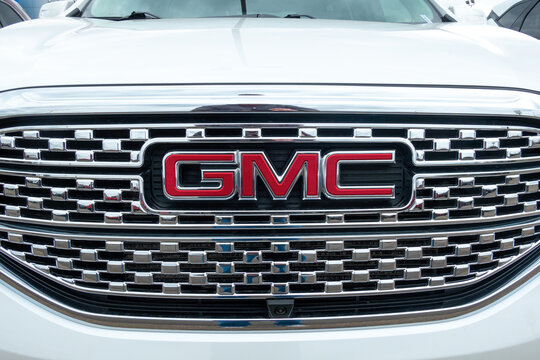 GMC Truck Grill Close-Up and Trademark Logo