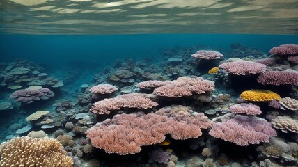 A Bunch Of Corals That Are Under Water