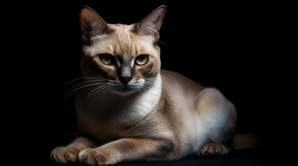 Obraz premium Explore the concept of juxtaposition by photographing a cat in a contrasting environment or setting