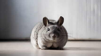 Witness the agile and playful nature of the chinchilla in motion, frozen in a moment of leaping or hopping. ✨ Get ready to be amazed by their boundless energy and adorable antics.
