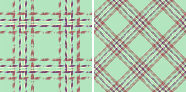 Tartan pattern plaid of fabric seamless check with a background vector texture textile.