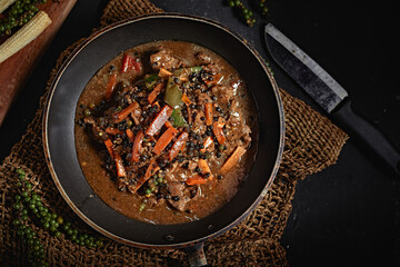 Stir Fried Pork with Black Pepper