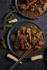 Stir Fried Pork with Black Pepper