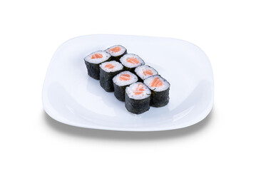 japanese food on white background